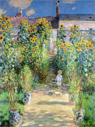 Poster Monets trädgård vid Vétheuil