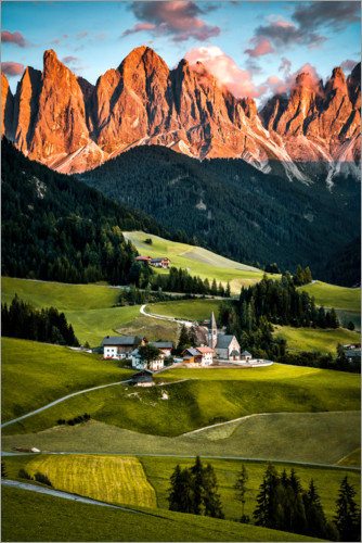 Poster Dolomites South Tyrol