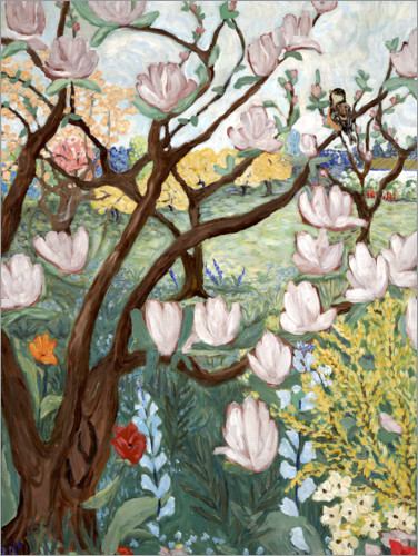 Poster Magnoliaträd