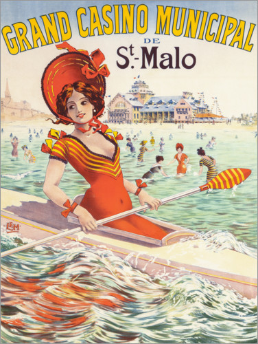 Poster Grand Casino Municipal de St Malo (French)