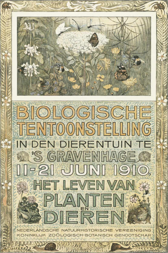 Poster Biological exhibition of 1910 (Dutch)