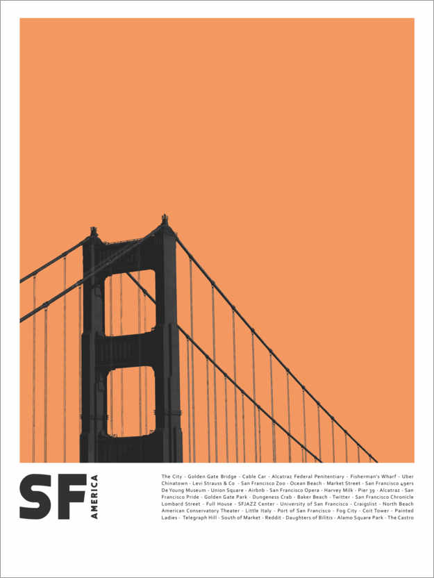 Poster Attractions in San Francisco
