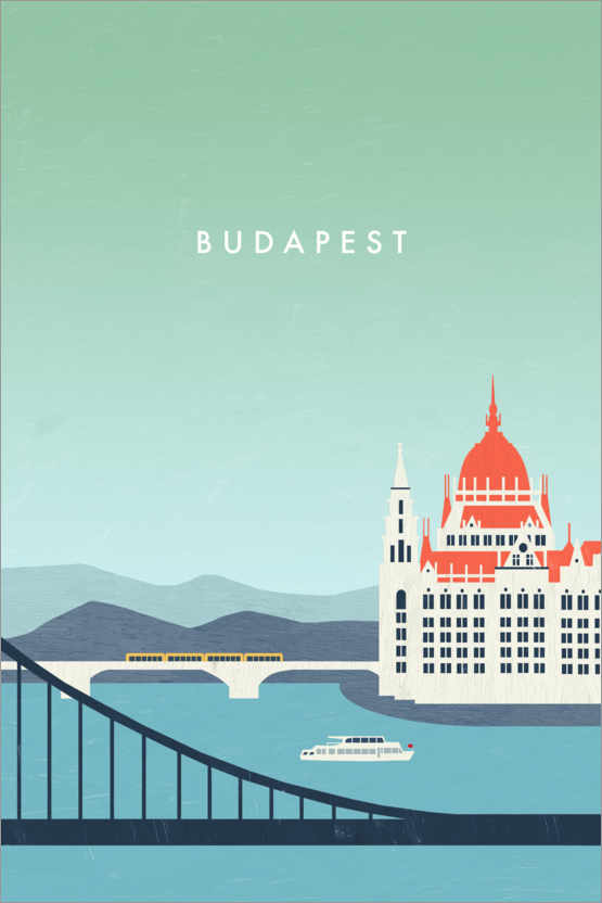 Poster Budapest Illustration