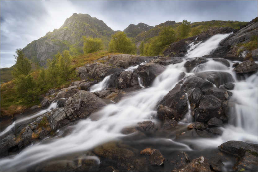 Poster Nordic waterfalls