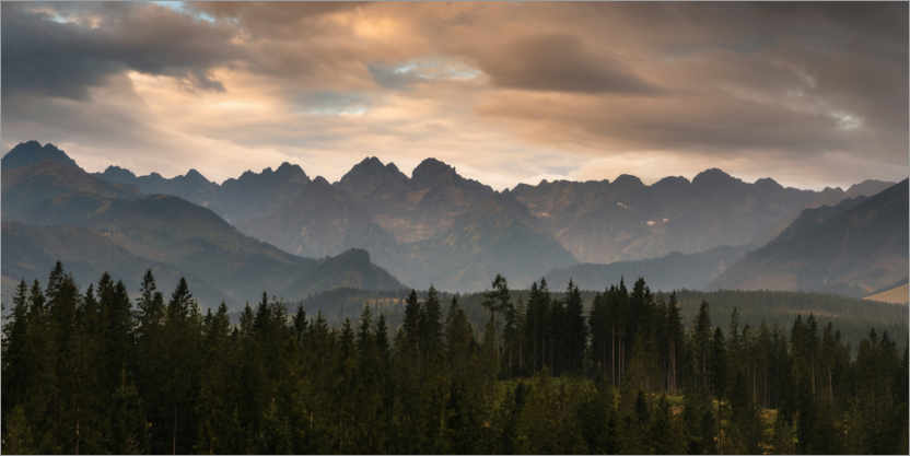 Poster Tatra Mountains Panorama, Poland