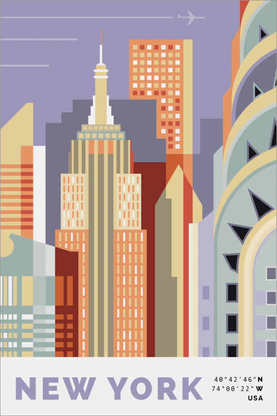 Poster new york skyline