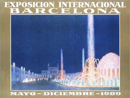 Poster International Exhibition of Barcelona