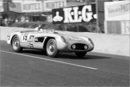 Poster Team Fangio / Moss, Le Mans 24-hour race 1955