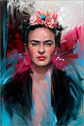 Canvastavla  Surrealisten Frida Kahlo - Dmitry Belov