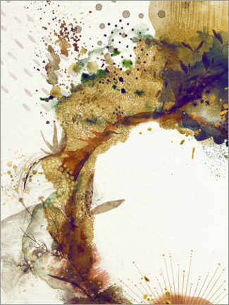 Självhäftande poster  Abstract botany - Sybille Sterk