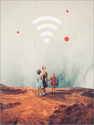 Canvastavla  Wirelessly connected to eternity - Frank Moth