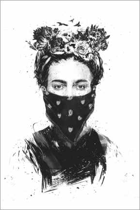 Canvastavla  Rebel Frida Kahlo - Balazs Solti