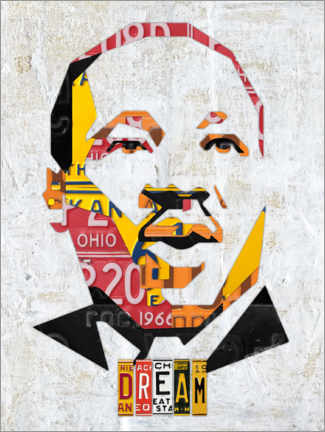 Självhäftande poster  Martin Luther King - Design Turnpike