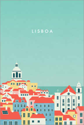 Poster  Lisbon - Katinka Reinke