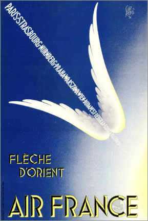 Poster Fleche d'Orient, Air France