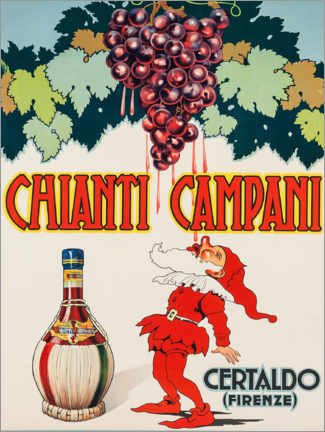 Canvastavla  Chianti Campani - Vintage Advertising Collection