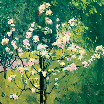 Poster  Flowering tree in the garden - Koloman Moser