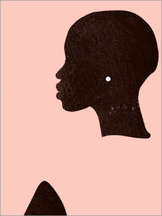 Poster Pink silhouette