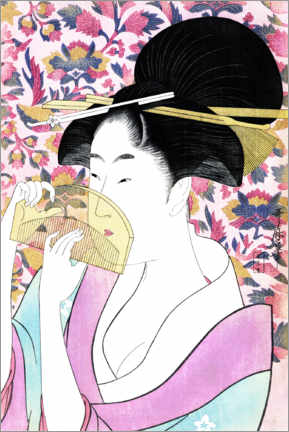 Självhäftande poster  Kushi - Kitagawa Utamaro