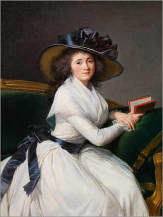 Trätavla  Countess de la Châtre - Elisabeth Louise Vigee-Lebrun