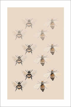 Poster  Bees II - Mantika Studio