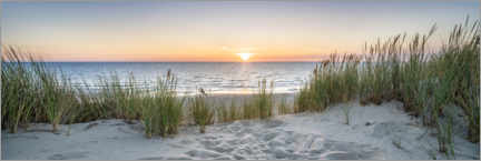 Trätavla  Sunset at the beach - Jan Christopher Becke
