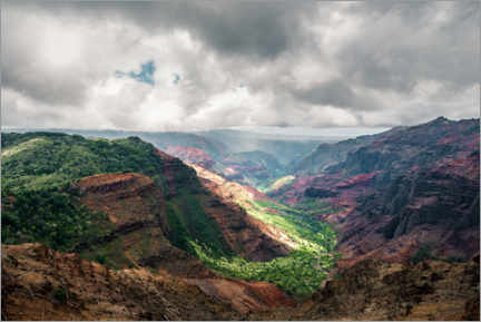 Poster Waimea Canyon in Kauai, Hawaii