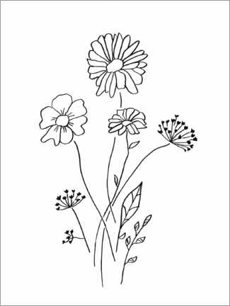 Poster Minimal   Flower bouquet