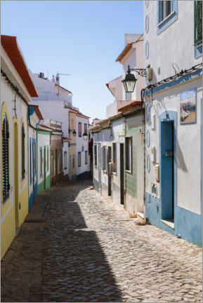 Poster Colorful houses, Ferragudo, Portugal