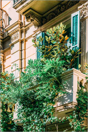 Canvastavla  Overgrown green balcony - Radu Bercan