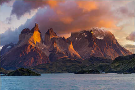 PVC-tavla  Torres del Paine, Patagonia - Dieter Meyrl