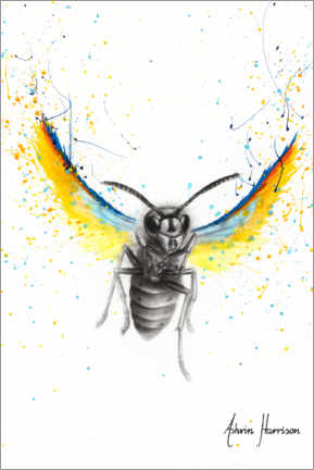 Poster  Brave busy bee - Ashvin Harrison