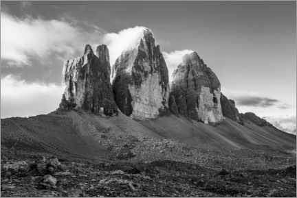 Poster  Three peaks, Dolomites - Gerhard Wild