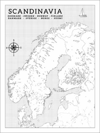 Målarbild  Scandinavia