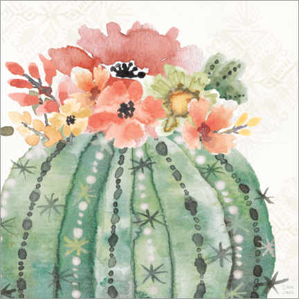 Poster Flowering cacti III