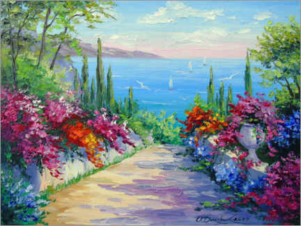 Canvastavla  The gardens by the sea - Olha Darchuk