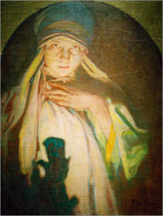 Poster  The sorceress - Alfons Mucha