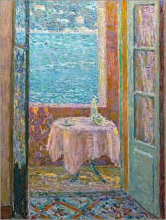 Poster  The table of the sea, Villefranche sur Mer - Henri Le Sidaner