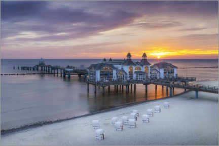 Poster Sellin pier at sunrise