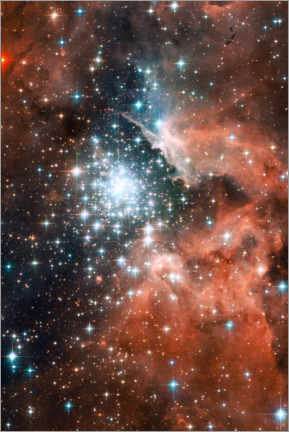 Canvastavla  Nebula NGC 3603 - NASA