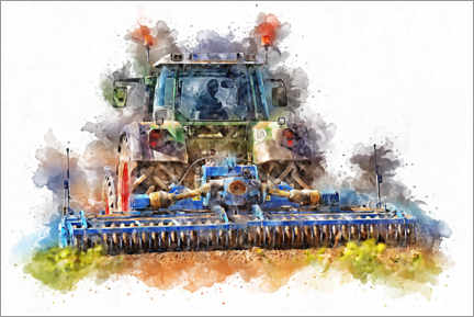 Canvastavla  Tractor IX - Peter Roder