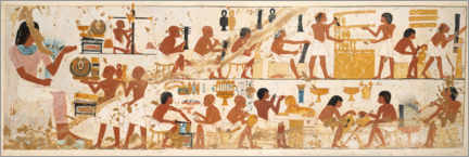 Canvastavla  Egyptian grave scene - METROPOLITAN MUSEUM OF ART