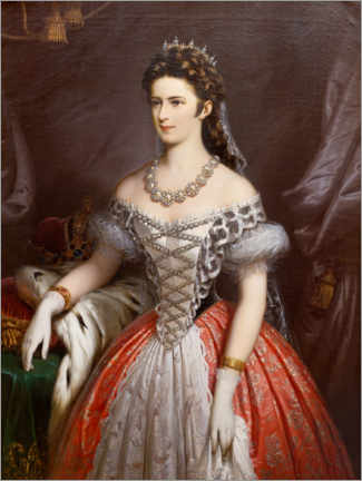 Poster Empress Elisabeth in Hungarian magnate costume