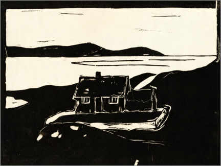 Poster Fjord landscape