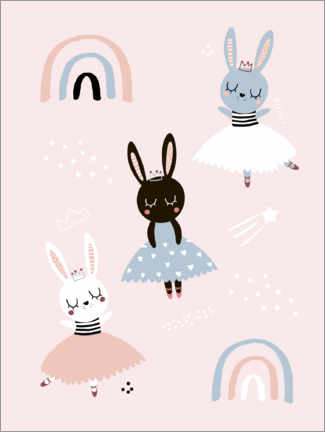 Poster Prima Bunny ballerinas