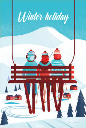 Poster  Winter vacation - Omar Escalante