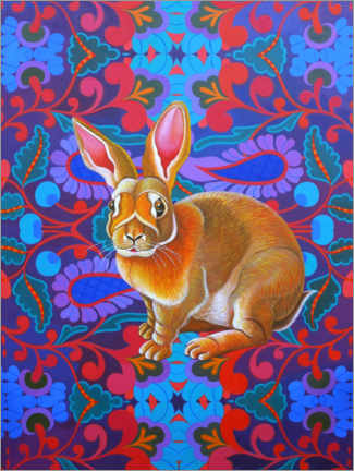 Akrylglastavla  Rabbits - Jane Tattersfiel