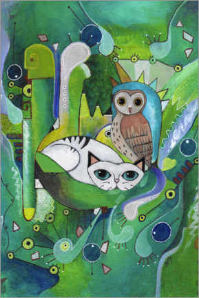 Poster Owl and pussycat