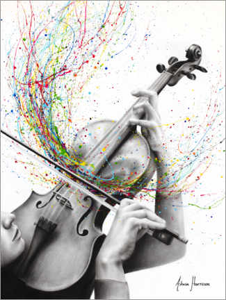 Självhäftande poster  The Violin Solo - Ashvin Harrison
