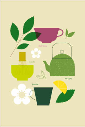 Poster  Tea Time - Maja Modén